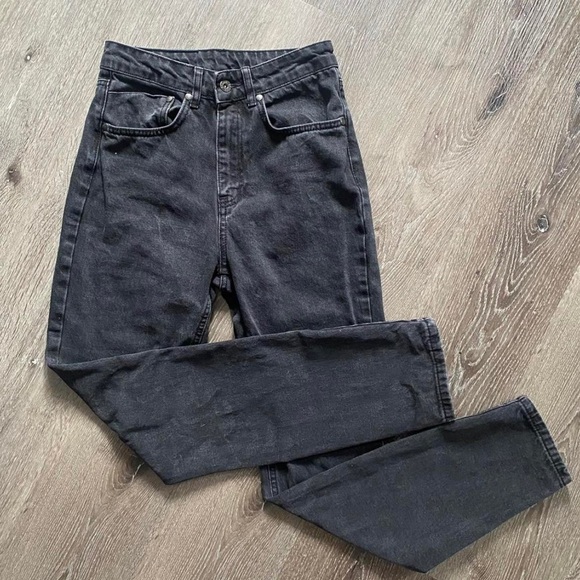 High Waisted Butt Cut Mom Jeans by Ragged Priest - Picture 2 of 4